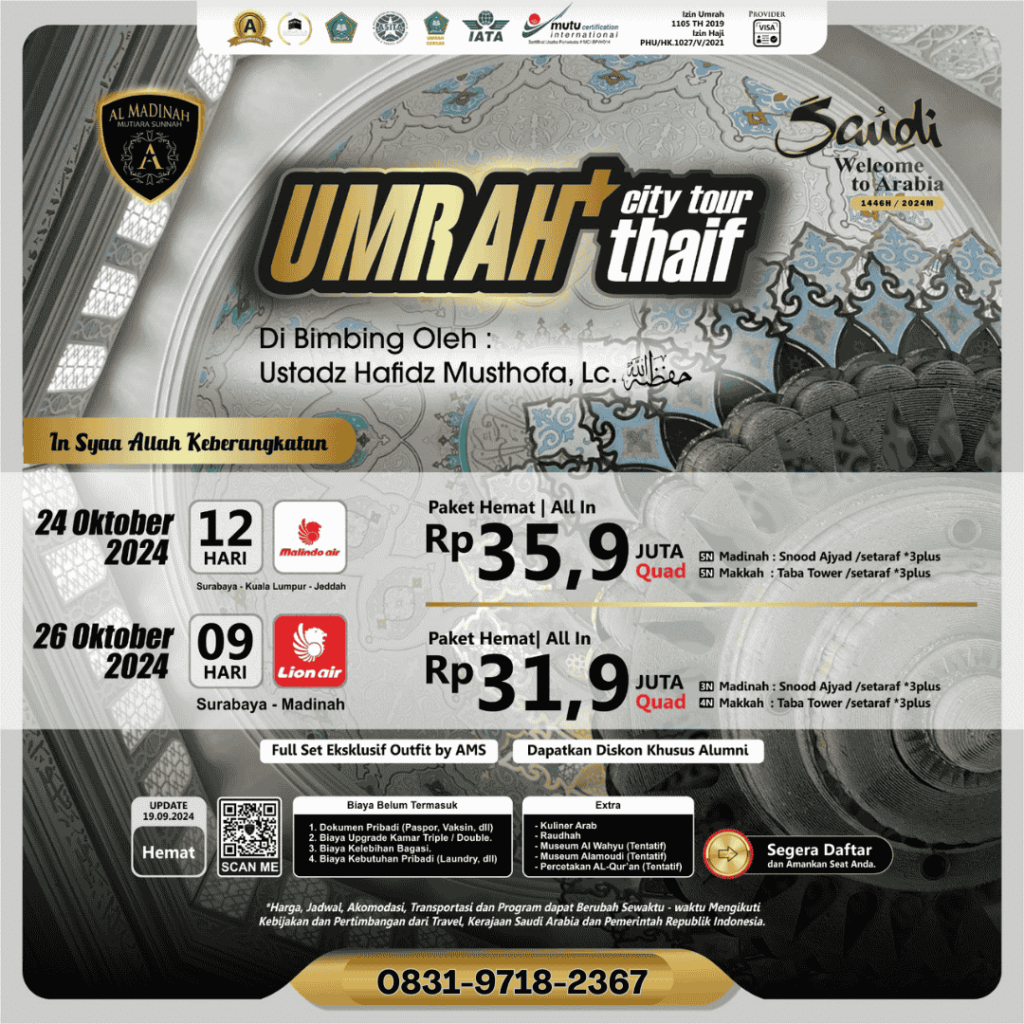 Umroh + Thaif dari Ponorogo