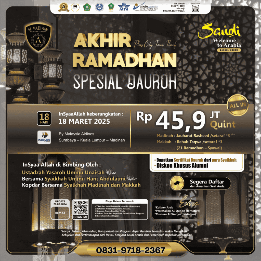 umroh akhir ramadhan berangkat surabaya