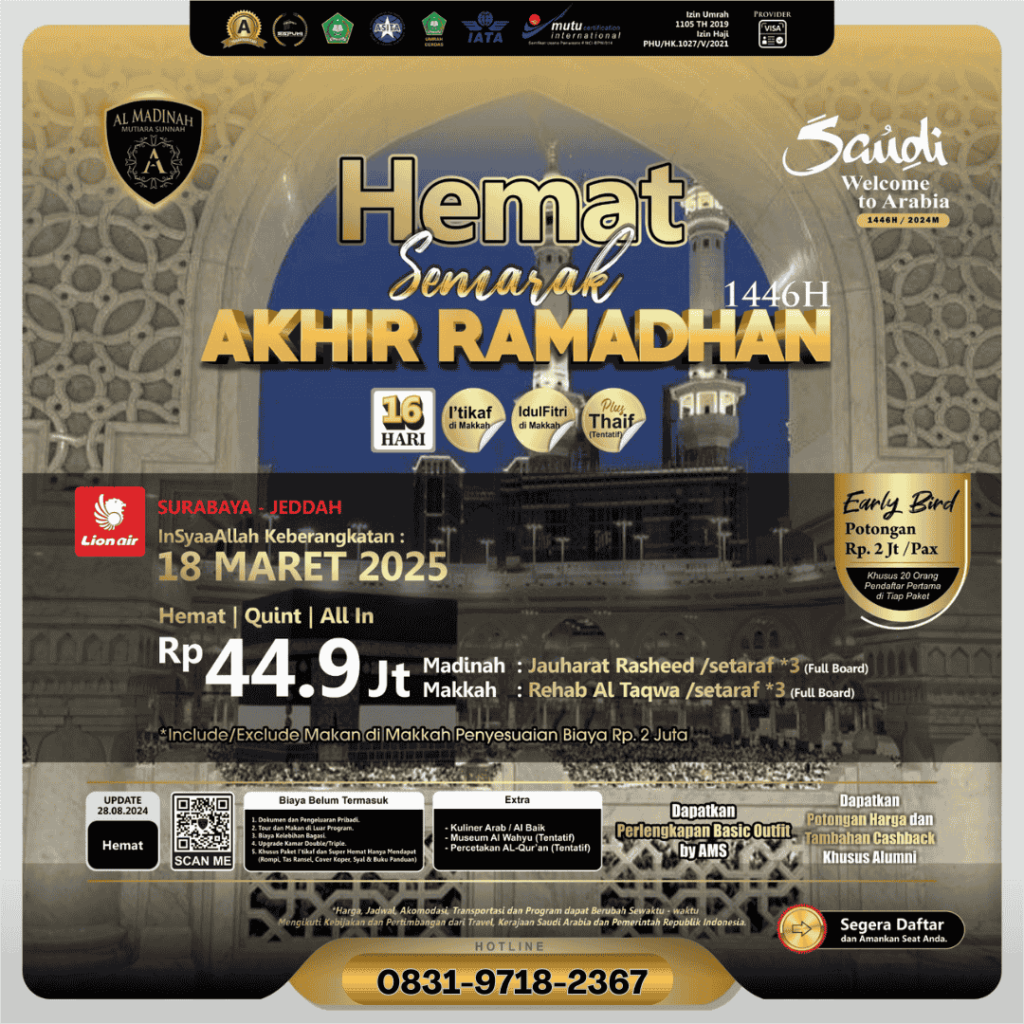 umroh akhir ramadhan keberangkatan surabaya